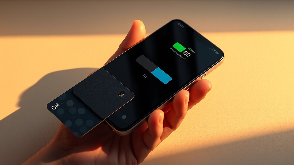 아이폰 티머니 vs 실물 카드 비교 분석 (realistic 스타일)