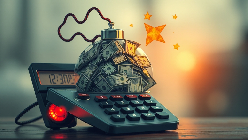 건보료 폭탄, 왜 무서울까? (illustration 스타일)