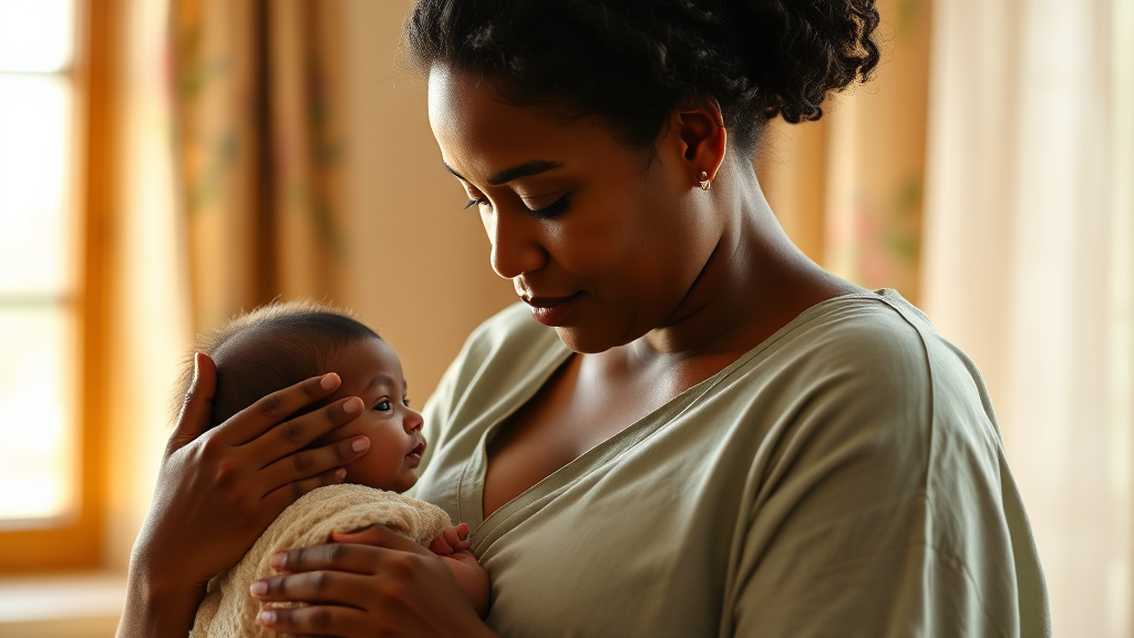 산후도우미 신청 시기와 방법 (realistic 스타일)