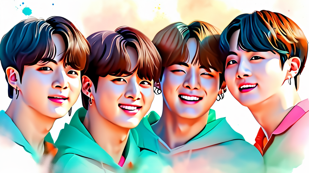 스포츠 현장: 승리의 환호와 감동의 순간들 (watercolor 스타일)