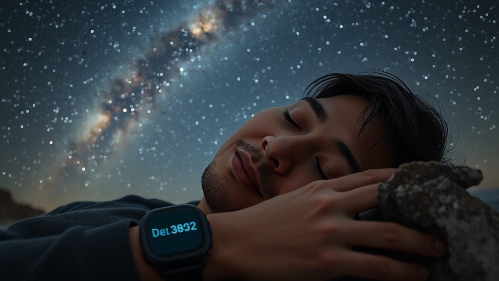 수면 무호흡증 감지 기능 (realistic 스타일)