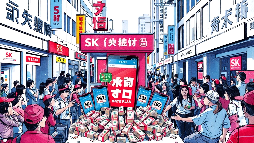 SK 알뜰폰 유심, 왜 좋을까? (popart 스타일)