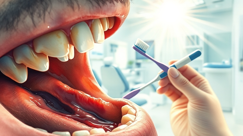 치과 전문의, 잇몸 건강에 대해 조언하다! (watercolor 스타일)