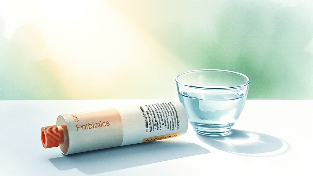 유산균 섭취, 이것만 주의하세요! (watercolor 스타일)