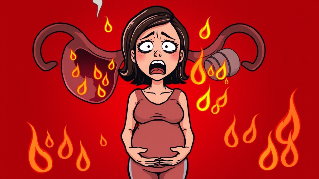 생리통, 왜 생길까? (cartoon 스타일)