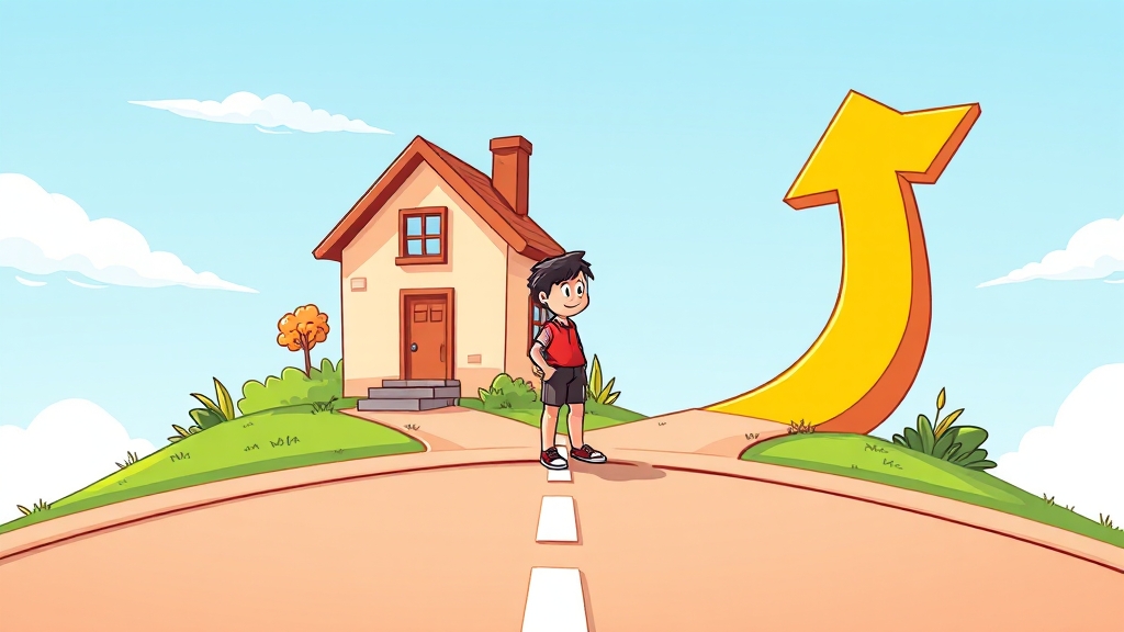 금리 선택: 고정 vs 변동 (cartoon 스타일)