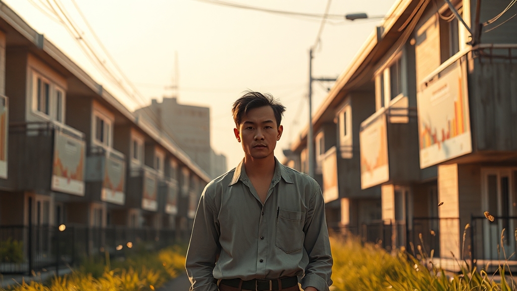 부동산 시장 영향 분석 (realistic 스타일)