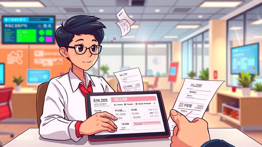 의료비 영수증 관리 팁 (cartoon 스타일)