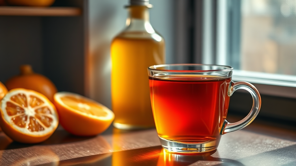 댕유자청, 제대로 보관하고 즐기는 법 (realistic 스타일)