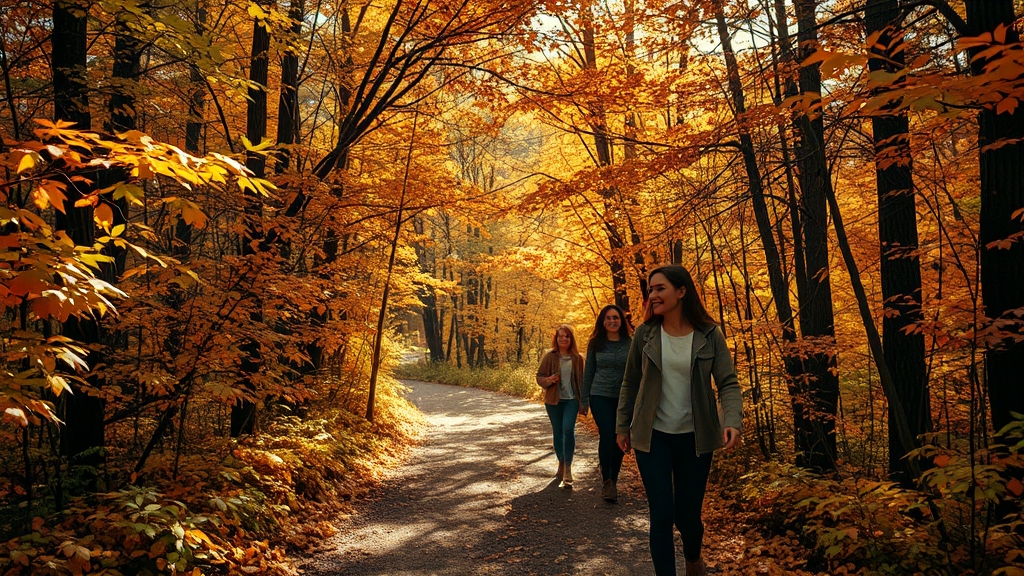 숨겨진 단풍 명소 추천 (realistic 스타일)