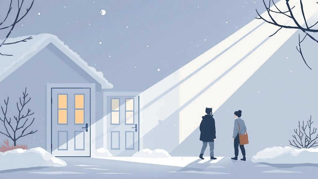 분양 시장 전망 악화 (illustration 스타일)