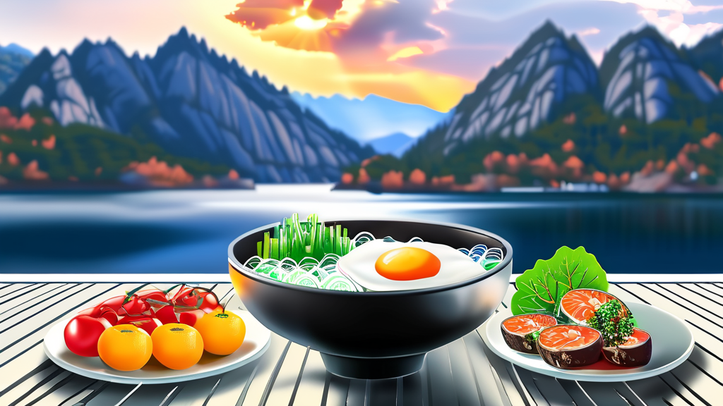 싱그러운 자연과 함께하는 속초 (realistic 스타일)