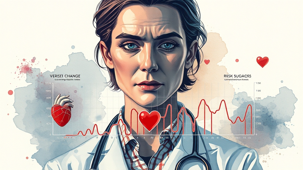 급성 및 만성 합병증 (illustration 스타일)