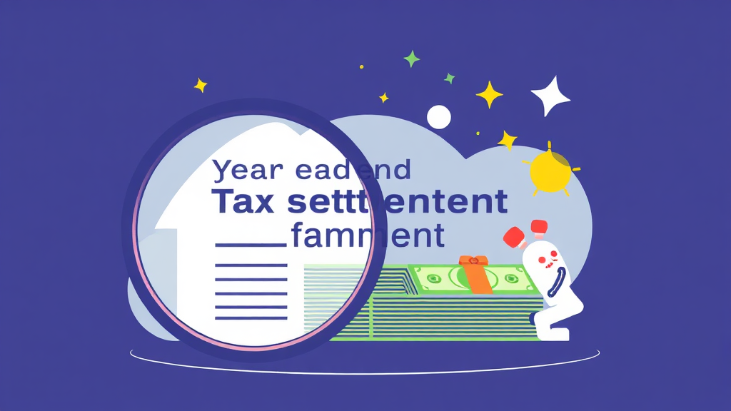 연말정산 준비 시 자주 묻는 질문 (illustration 스타일)