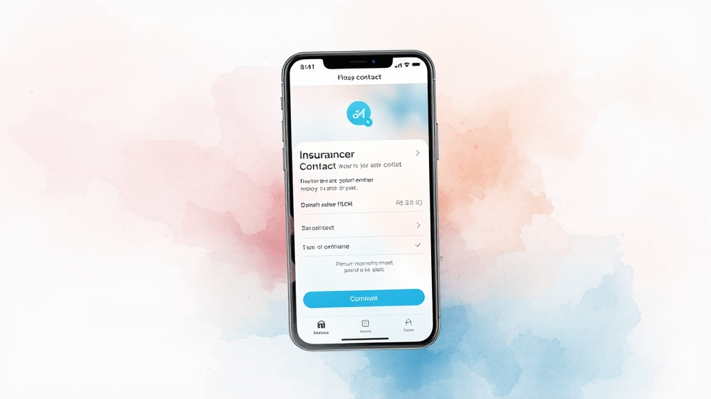 보험사 앱/콜센터 이용 꿀팁 (watercolor 스타일)