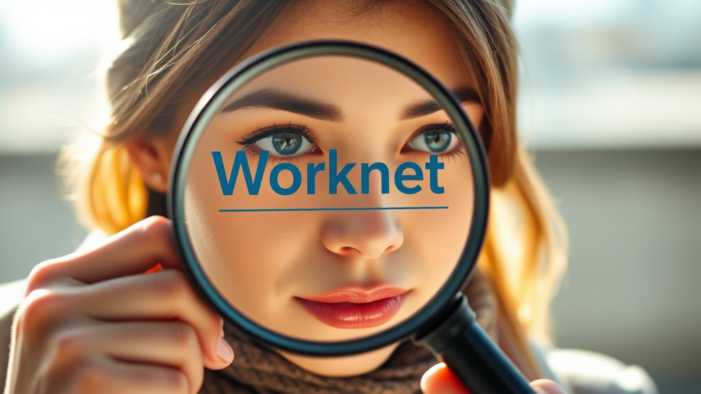 워크넷 회원가입 및 이력서 등록 (realistic 스타일)