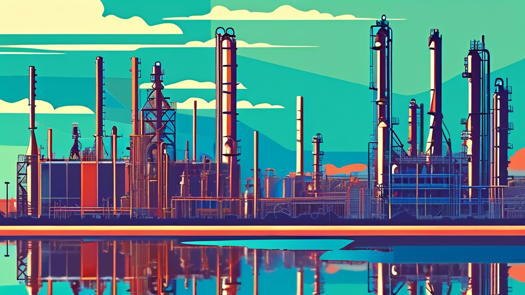 나프타 가격 폭등과 공급난의 현황 (illustration 스타일)