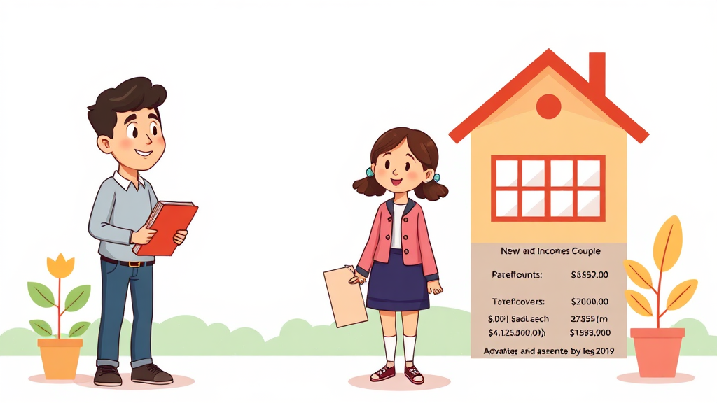 맞벌이 가구, 더 유리할까? 가구 유형별 지급액 비교 (cartoon 스타일)
