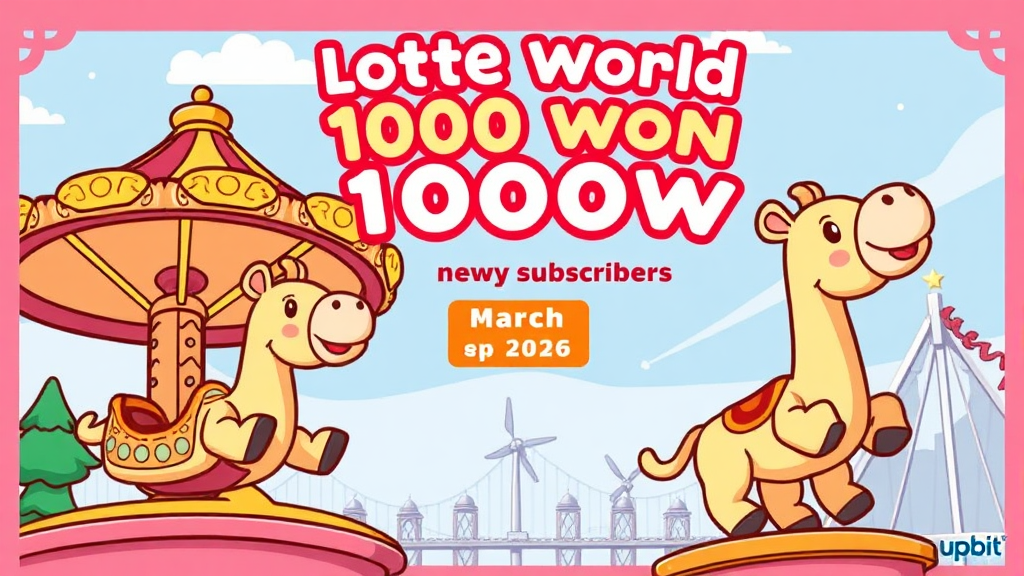 롯데월드 1000원 프로모션: 2026년 3월, 잊지 못할 추억 만들기 (cartoon 스타일)