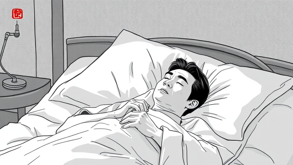 안성기 배우 건강 악화 및 입원 (illustration 스타일)