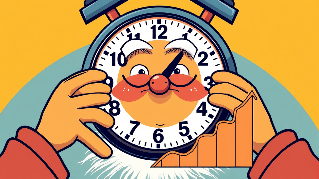 출생연도별 수령 나이 비교 (cartoon 스타일)