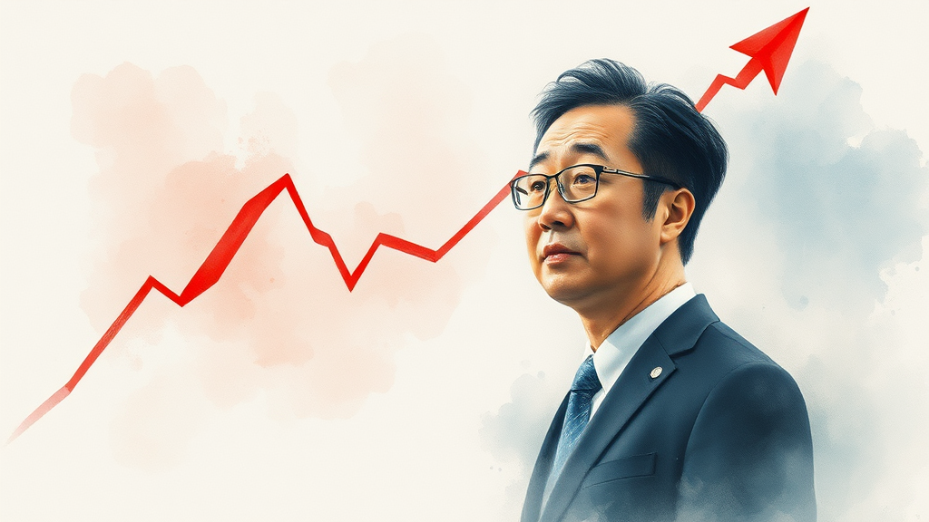 한은 통화정책, 시장 반응은? (watercolor 스타일)