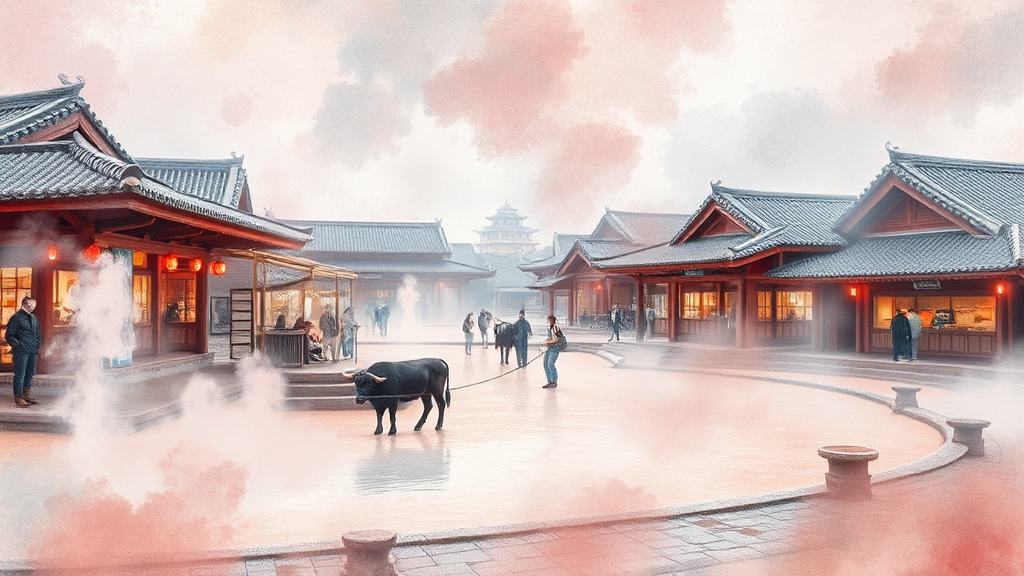 예약 방법 및 주변 정보 (watercolor 스타일)