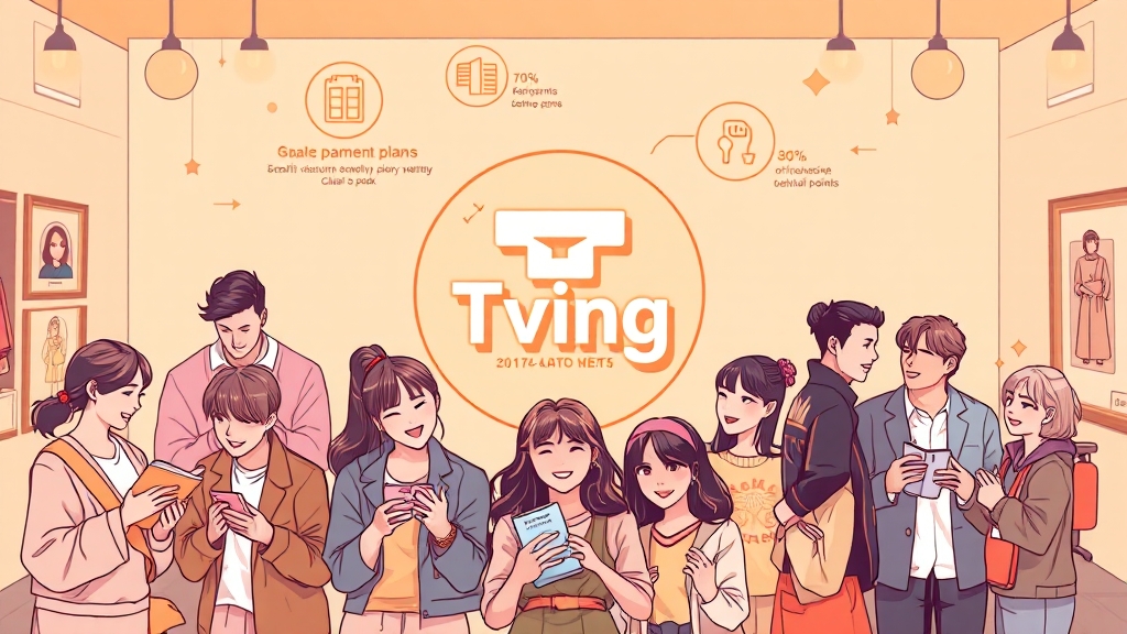 티빙, 현명하게 즐겨보자! (illustration 스타일)