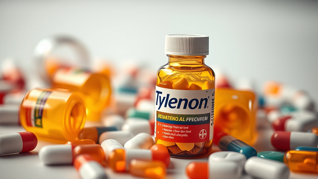 타이레놀 & 다른 약물 병용 (realistic 스타일)