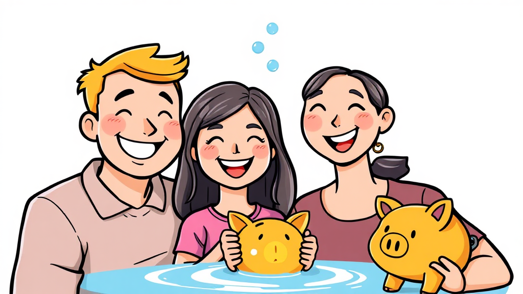 필터 직접 교체, 얼마나 절약될까? (cartoon 스타일)