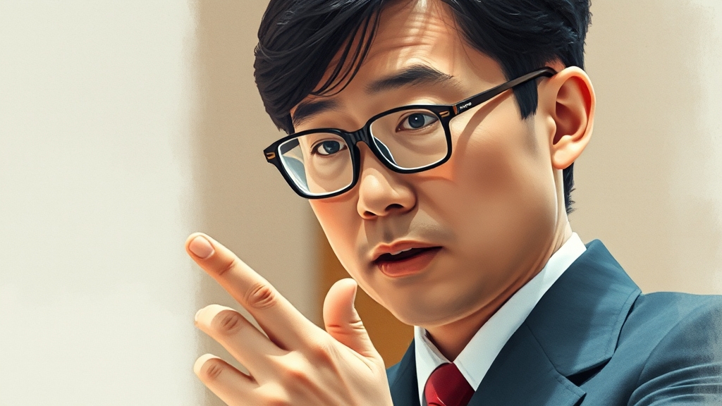 박상용 검사 프로필 (watercolor 스타일)