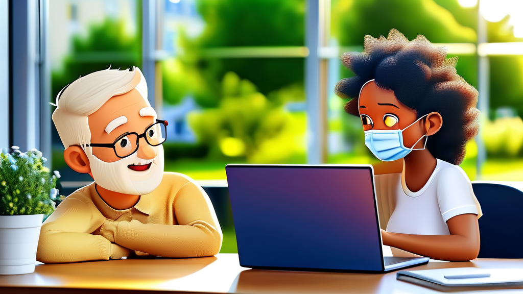 복지 서비스, 어떻게 신청하나요? (realistic 스타일)