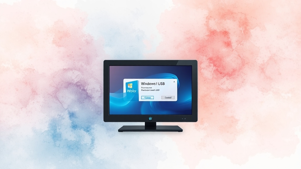 운영체제 및 소프트웨어 설치 (watercolor 스타일)