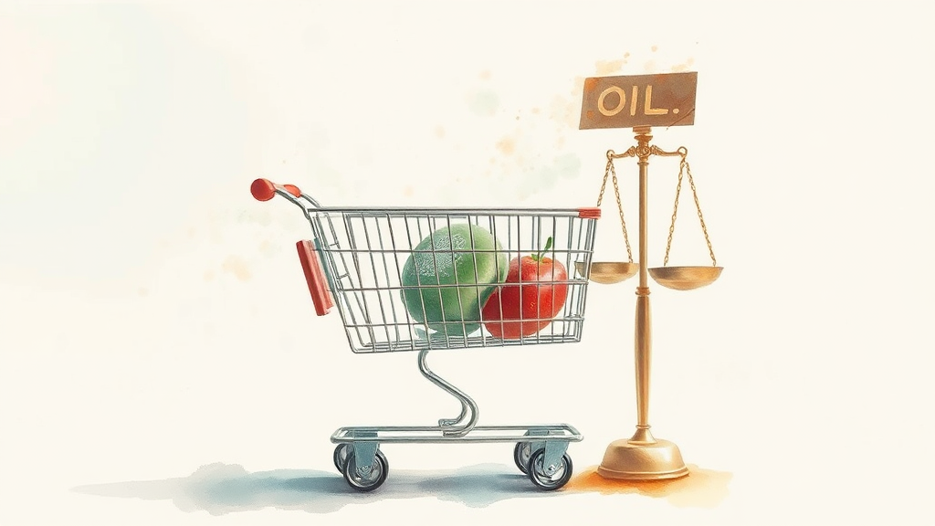물가 상승 압력과 소비자 생활에 대한 파급 효과 (watercolor 스타일)