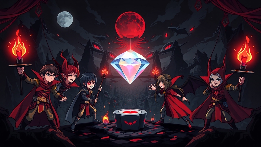 뱀파이어 게임 시스템 상세 분석 (cartoon 스타일)