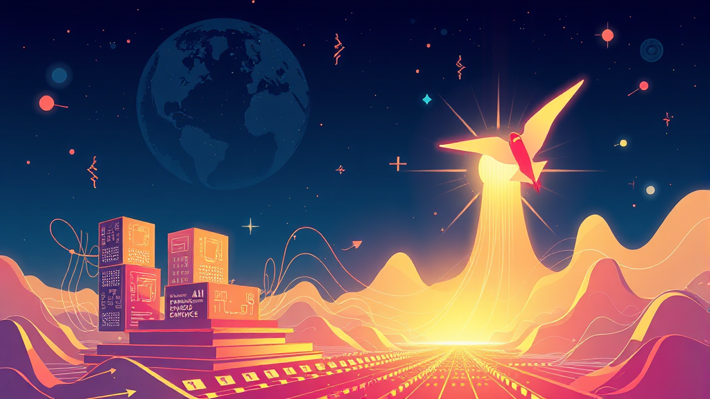 AI 수요 증가와 HBM 시장 경쟁력 (illustration 스타일)