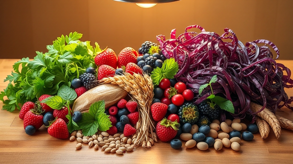 추가 항암 식품 (realistic 스타일)