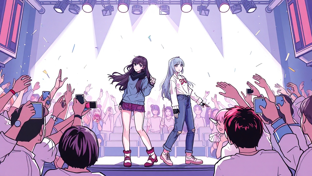 뉴진스 컴백 임박! (illustration 스타일)