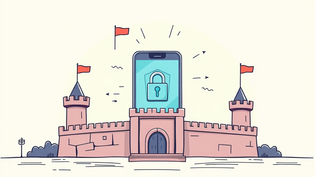 소액결제 해킹 예방 가이드 (illustration 스타일)