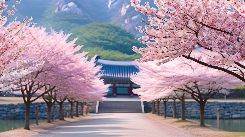 경주 벚꽃 명소 BEST 5: 인생 사진 명당 추천 (watercolor 스타일)