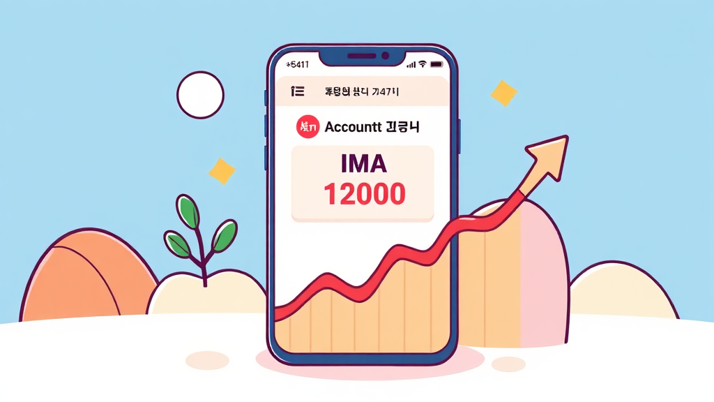 IMA 계좌 가입 방법 (cartoon 스타일)