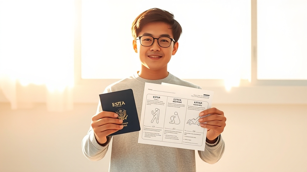 ESTA 신청, 이렇게 하세요! (realistic 스타일)