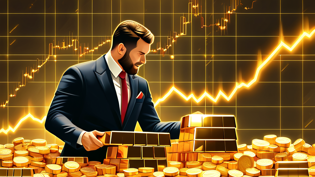 금 선물 거래의 기본: 골드, 증거금, 그리고 EZ스퀘어 (illustration 스타일)