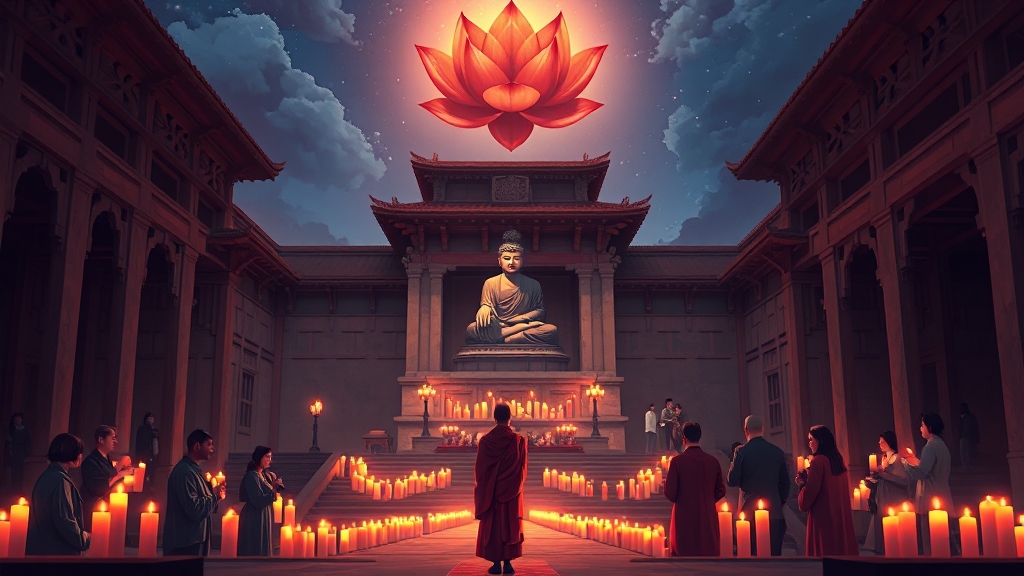 백중 기도와 천도재의 이해 (illustration 스타일)