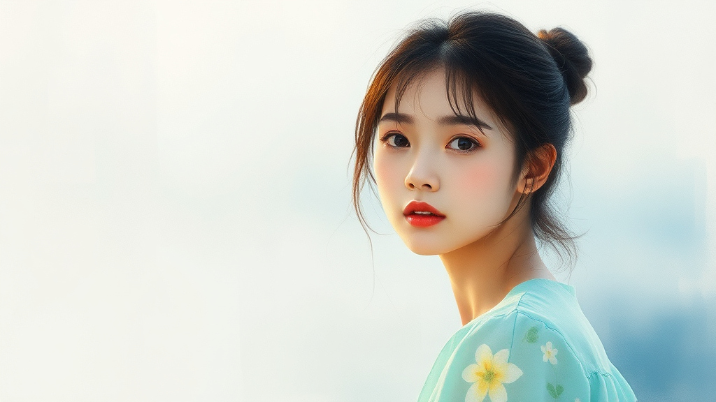 윤영경, ‘무도 한강 아이유’로 주목받았던 과거 (watercolor 스타일)