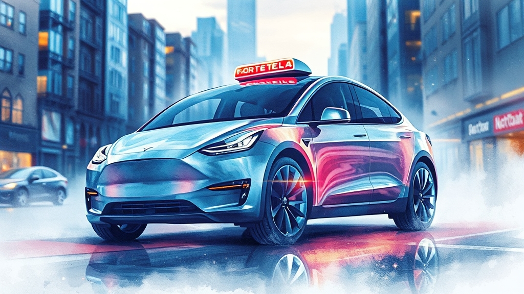 테슬라, 미래는 밝을까? (watercolor 스타일)