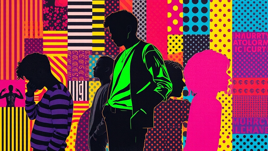 조울증 초기 증상 및 자가진단 (popart 스타일)
