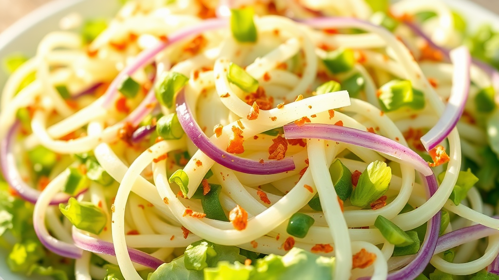 아삭한 봄동 겉절이: 맛있는 양념장 비법 공개 (illustration 스타일)