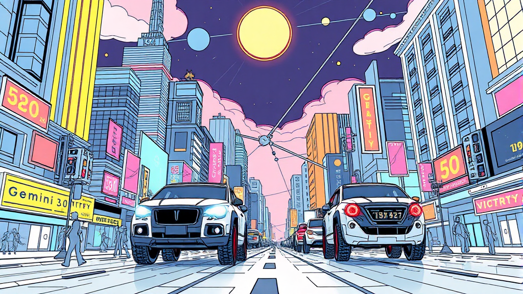 제미나이 3.0 vs 경쟁 모델 (illustration 스타일)