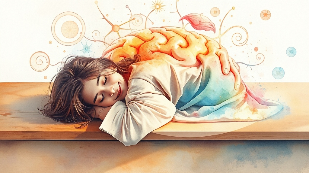 낮잠, 왜 필요할까요? (watercolor 스타일)